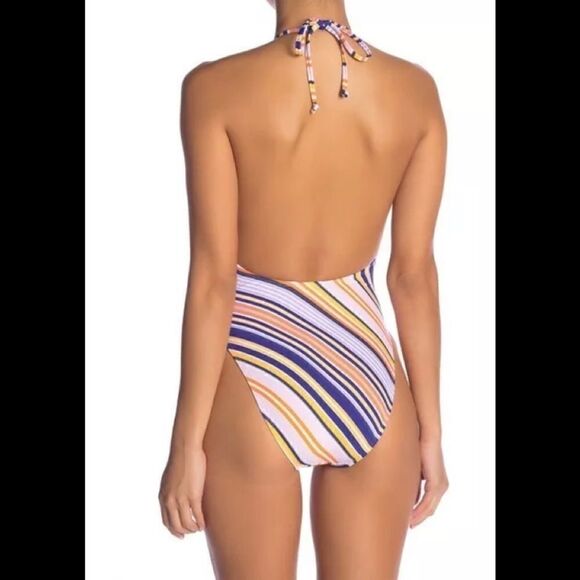 Bikini Lab stripe cheeky swimsuit. NWOT - Picture 3 of 9